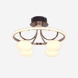 Lightsin Elegant Circular Ceiling Light with Four Orbs Lightsin UK 