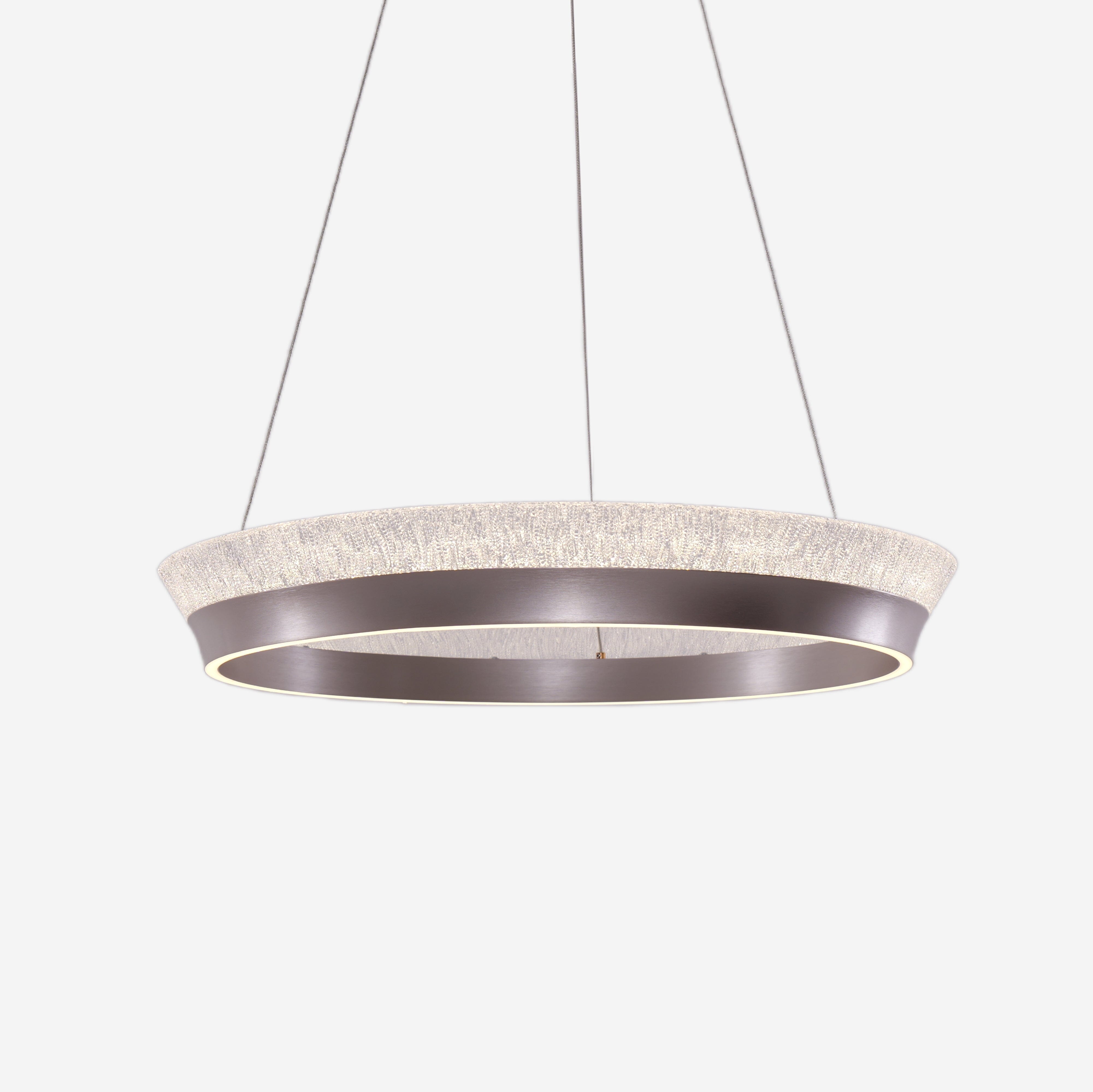 premium crystal ring chandelier product view of wide crystal ring pendant