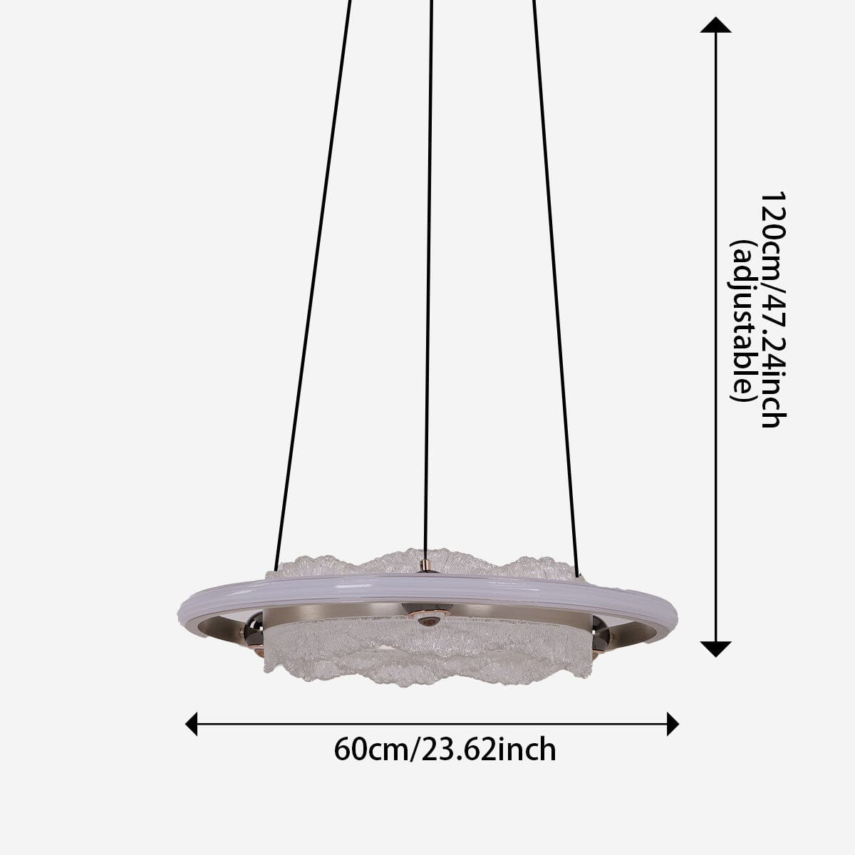 Lightsin Modern Ceiling Pendant Light with Aluminum and Acrylic Design Lightsin UK 