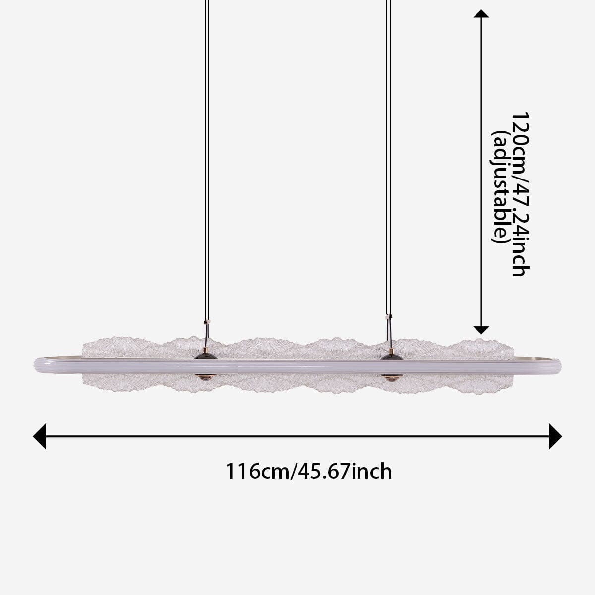 Lightsin Modern Aluminum and Acrylic Pendant Light for Dining Room Ceiling Lightsin UK 