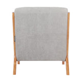 Wood Single Sofa Lounge Chair with Cushion Lounge Chairs Living and Home 