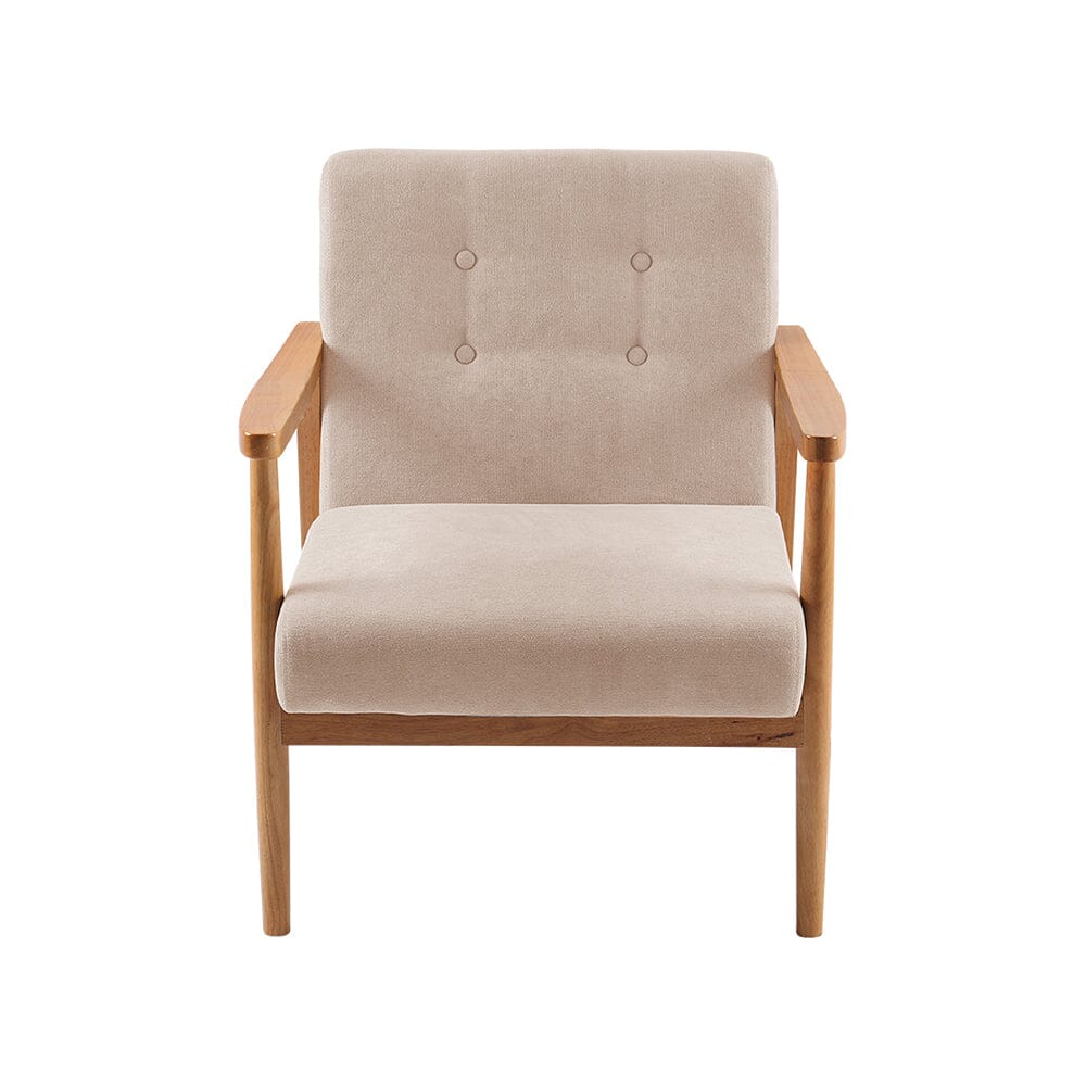 Modern Wood Frame Upholstered Armchair Living and Home 