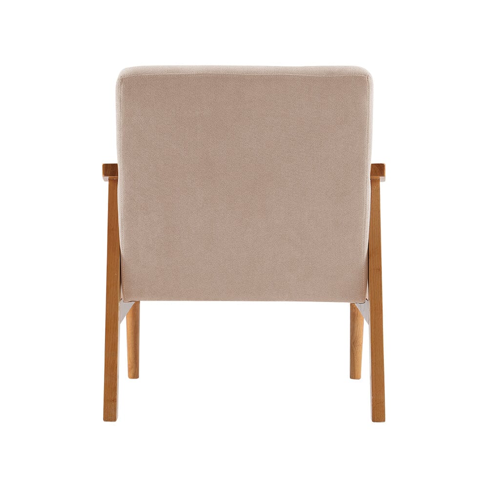 Modern Wood Frame Upholstered Armchair Living and Home 