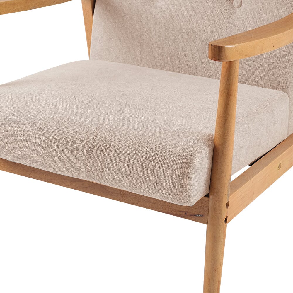 Modern Wood Frame Upholstered Armchair Living and Home 