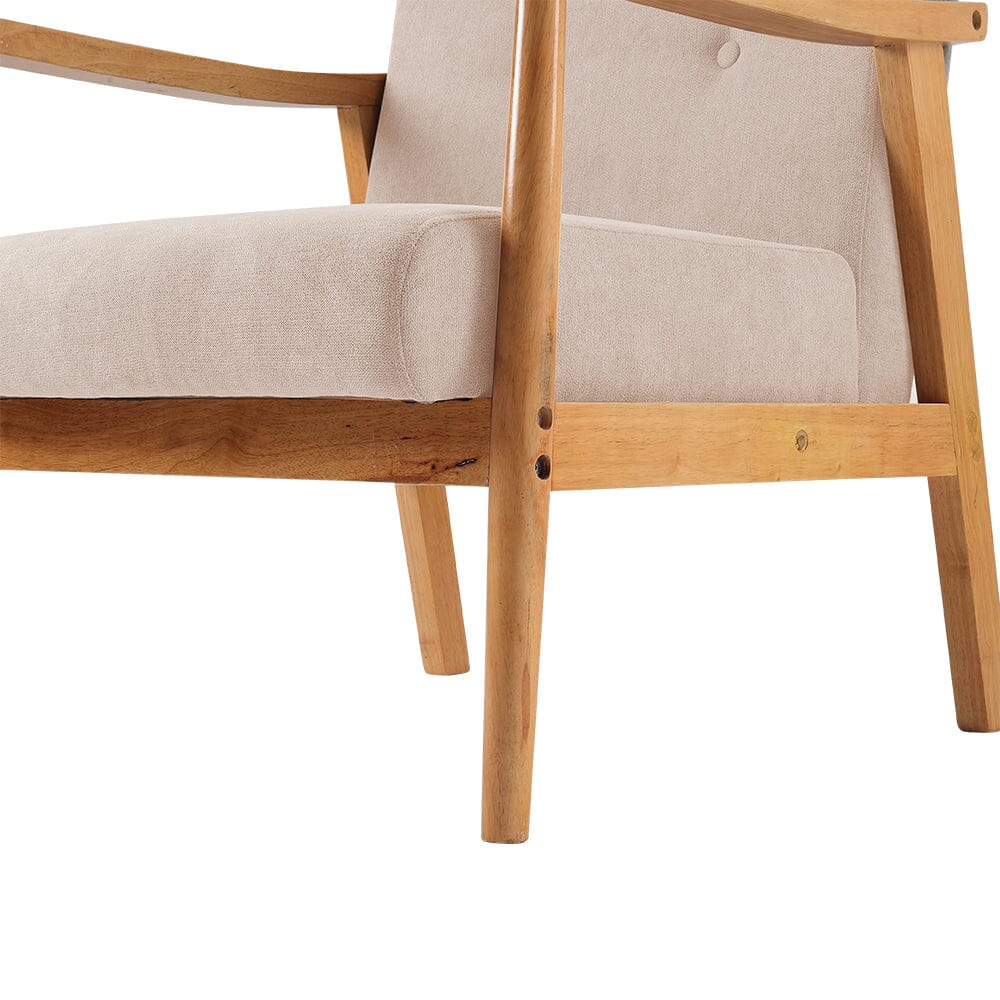 Modern Wood Frame Upholstered Armchair Living and Home 
