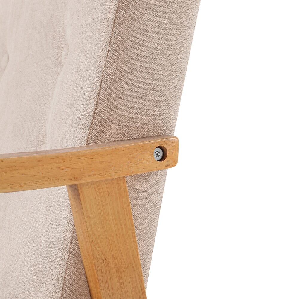 Modern Wood Frame Upholstered Armchair Living and Home 