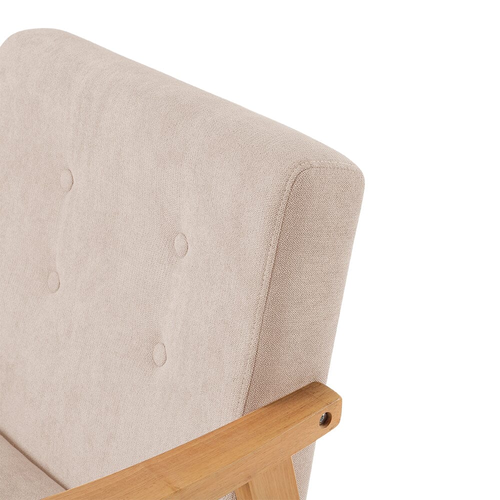 Modern Wood Frame Upholstered Armchair Living and Home 