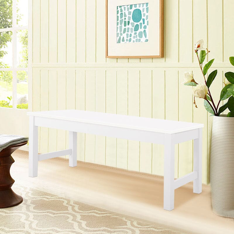Pine Bench All White Living and Home 