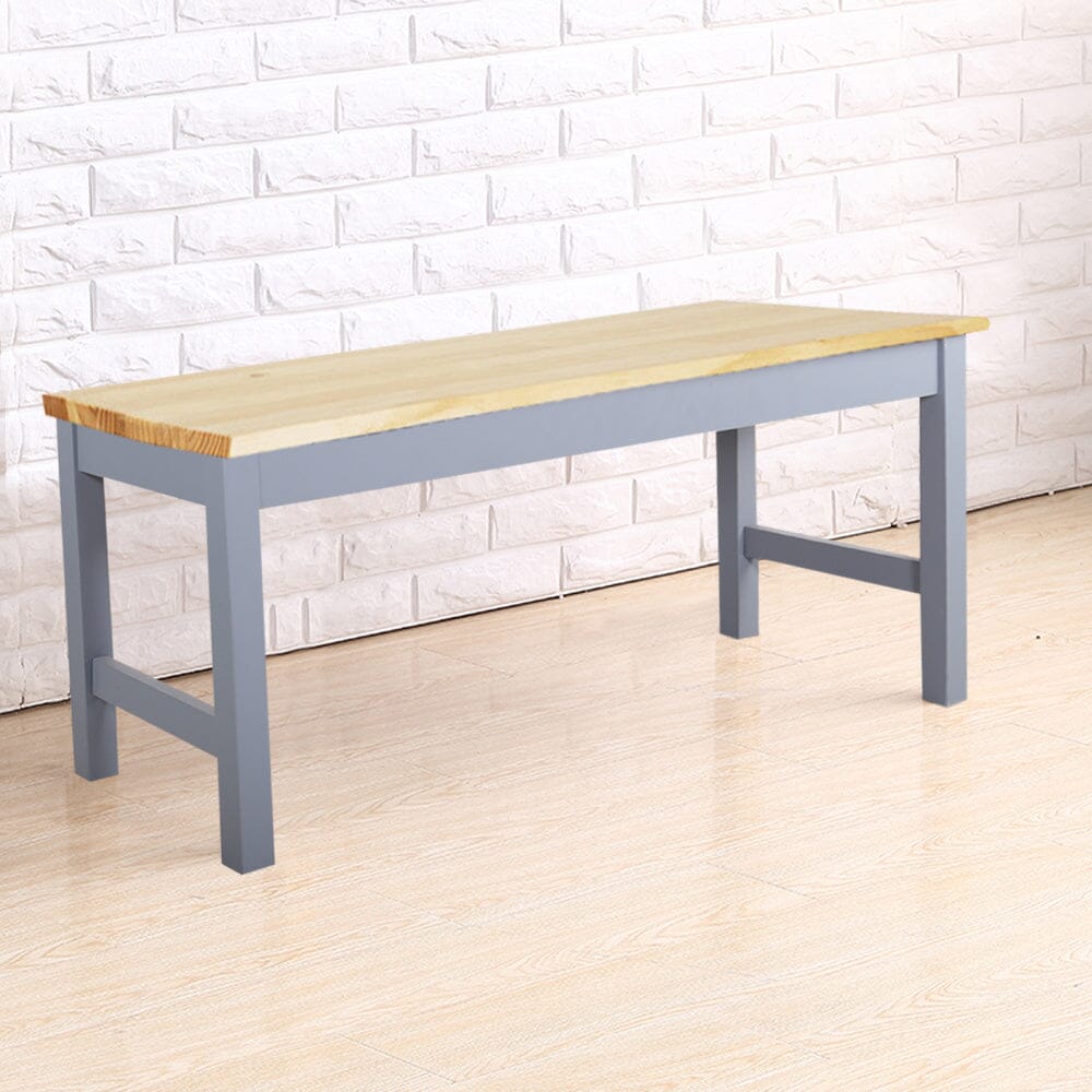 Natural Solid Pine Wood Bench Living and Home 