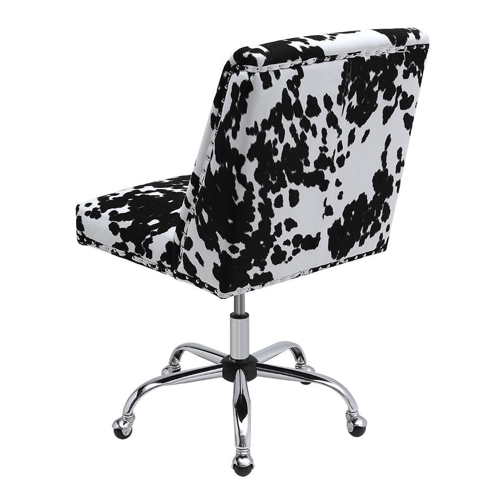 Milk Cow Print Swivel Office Chair Living and Home