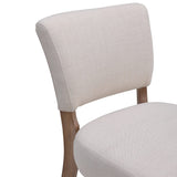 105cm Height Set of 2 Linen Bar Stool with Natural Wood Legs Bar Stools Living and Home 