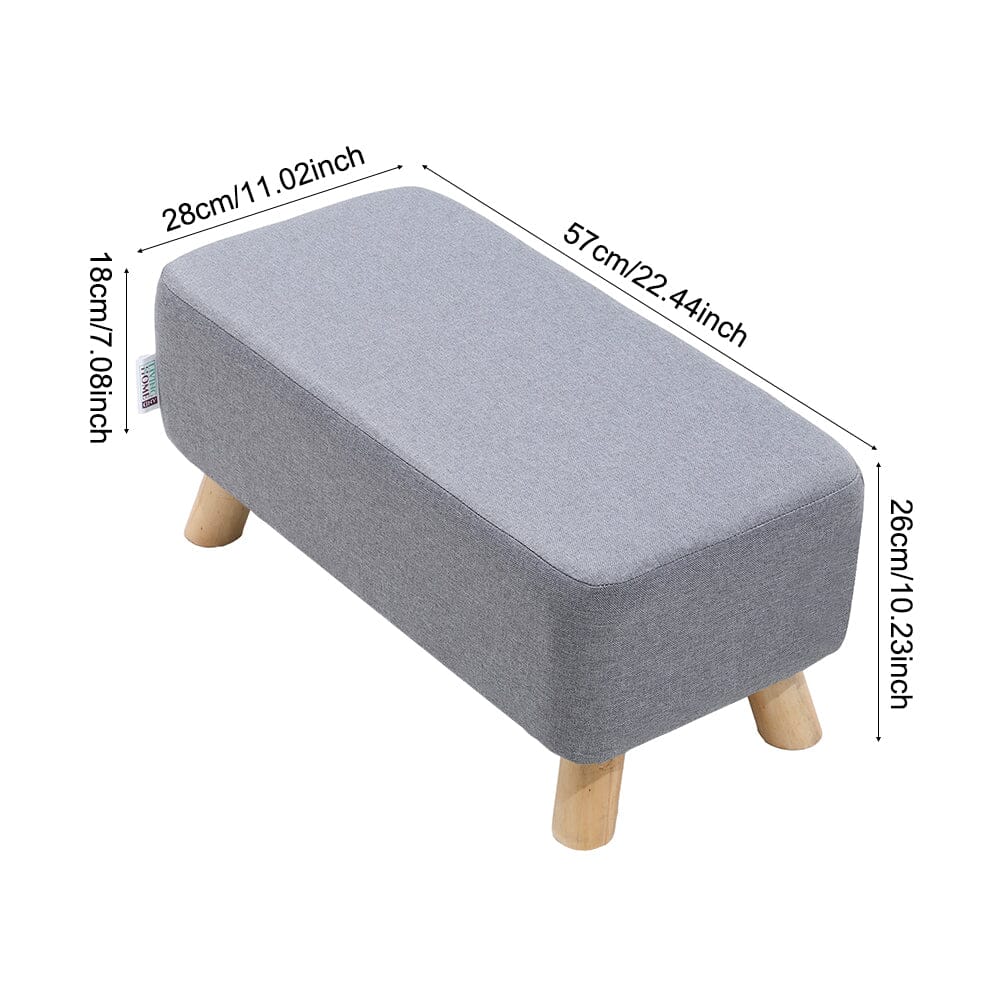 Small Rectangular Entryway Bench Linen Fabric Collection Living and Home 