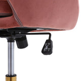 Velvet Swivel Office Chair Height Adjustable Home Office Chairs Living and Home 
