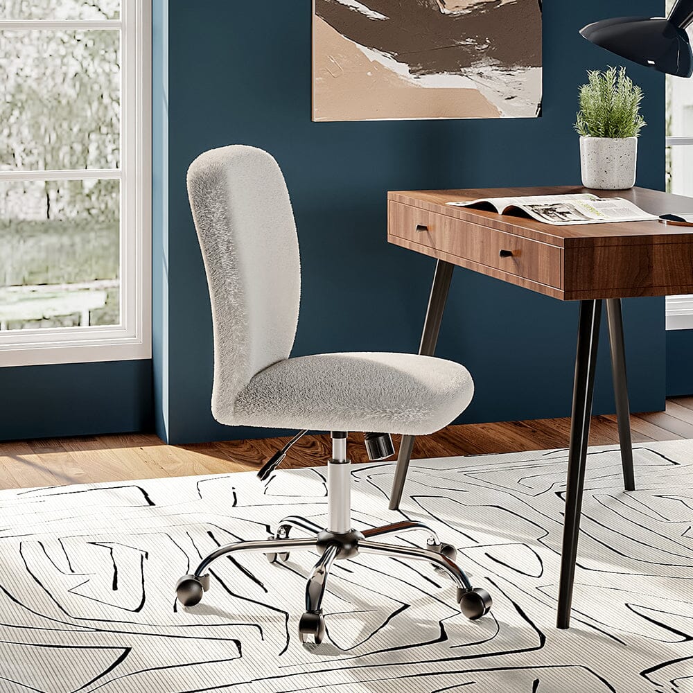 Luxury Mohair Office Chair in Beige Living and Home 