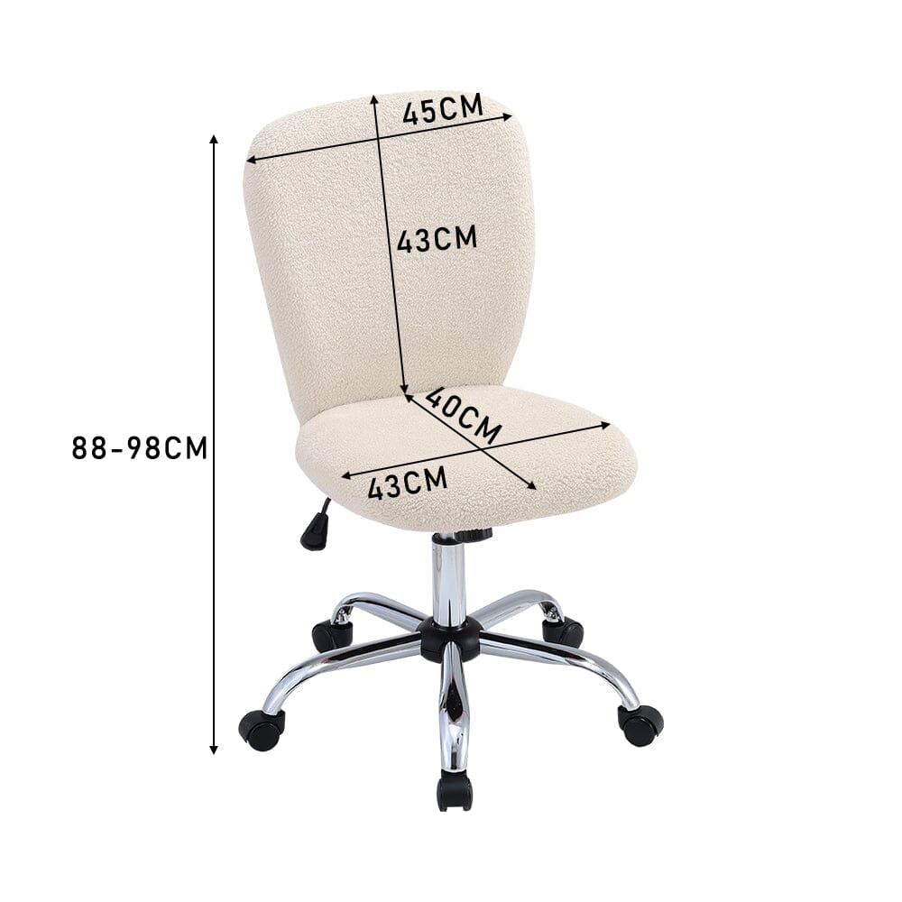 Luxury Mohair Office Chair in Beige Living and Home 