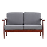 132cm Wide Grey 2 Seater Upholstery Sofa 2 Seater Sofas Living and Home 