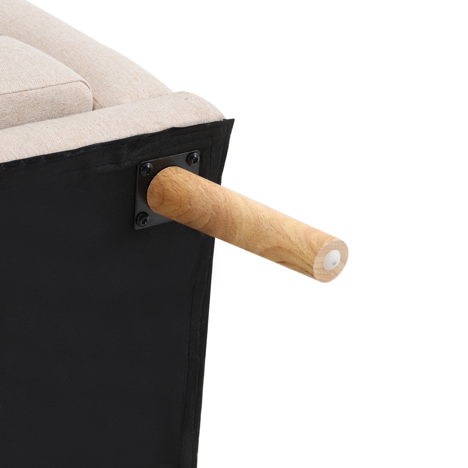 Linen Upholstered Padded Armchair for Home and Office Armchair Living and Home 