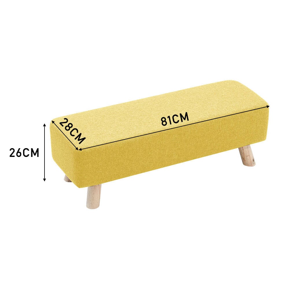 Large Rectangular Entryway Bench Linen Fabric Collection Living and Home 
