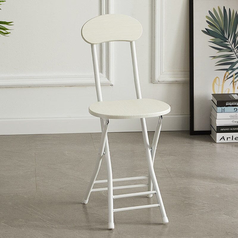 Compact Folding Dining Chair Minimalist Metal Frame Living and Home 
