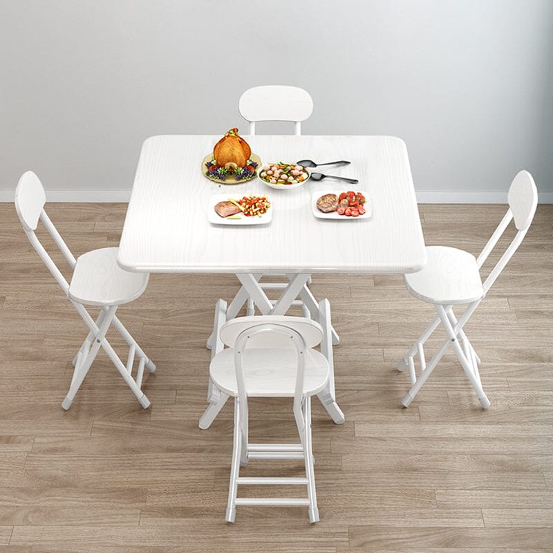 Compact Folding Dining Chair Minimalist Metal Frame Living and Home 