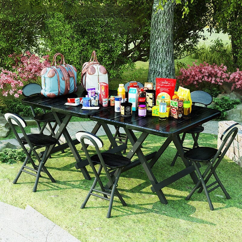 Compact Folding Dining Chair Minimalist Metal Frame Living and Home 