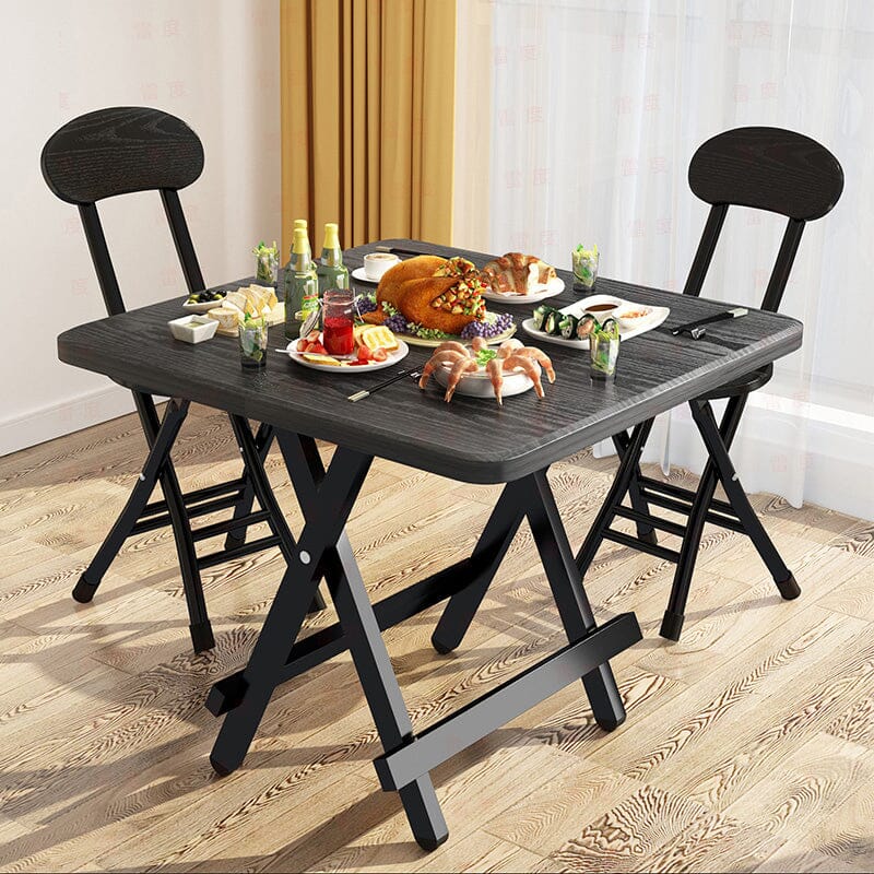 Compact Folding Dining Chair Minimalist Metal Frame Living and Home 