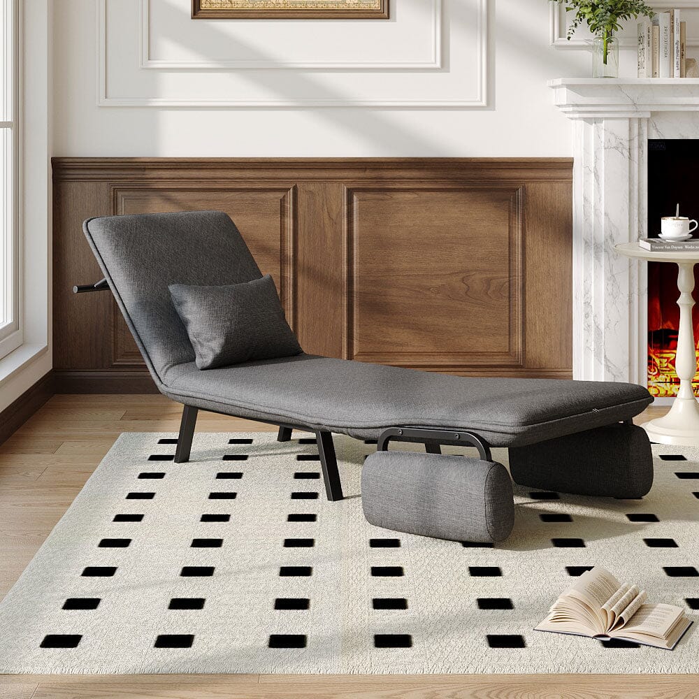 Single Foldable Sofa Bed with Multi-Position Adjustment Living and Home 