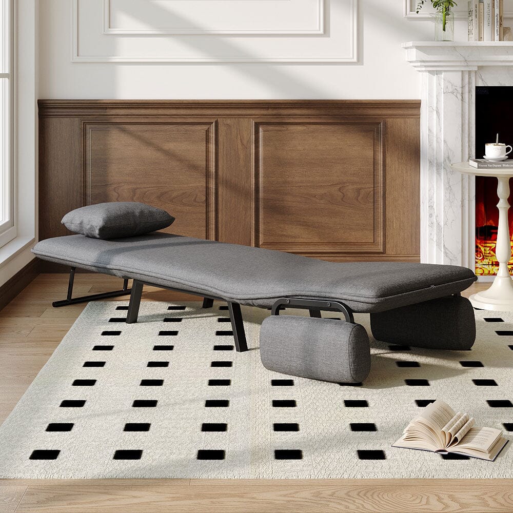 Single Foldable Sofa Bed with Multi-Position Adjustment Living and Home 