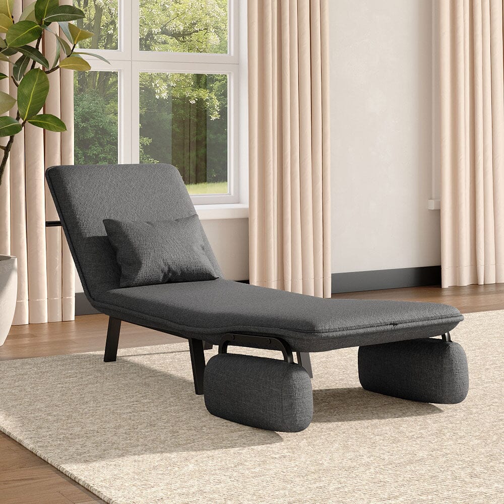 Single Foldable Sofa Bed with Multi-Position Adjustment Living and Home 