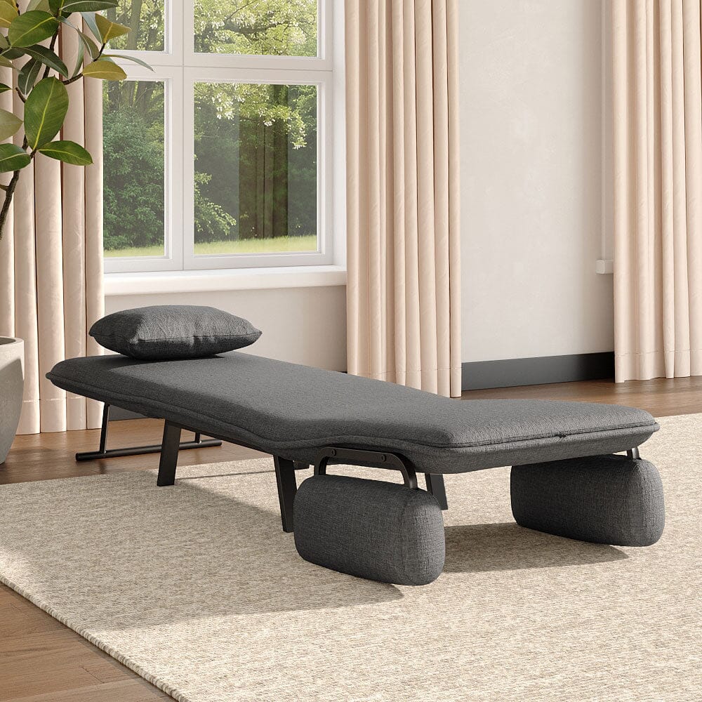 Single Foldable Sofa Bed with Multi-Position Adjustment Living and Home 