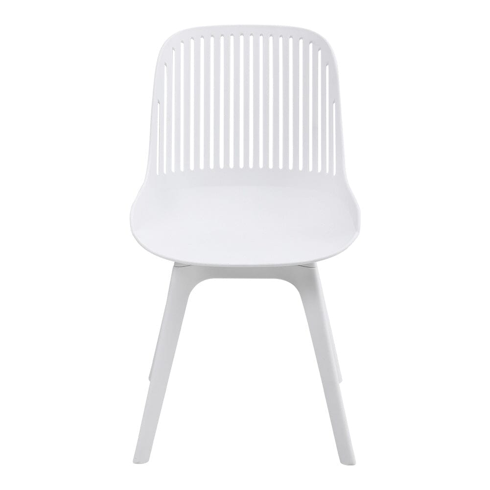 Classic White Plastic Chair, Set of Four, Durable and Lightweight Living and Home 