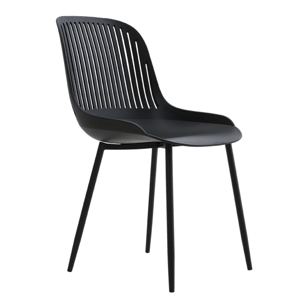 Classic White Plastic Chair, Set of Four, Durable and Lightweight Living and Home 