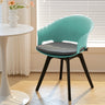 Versatile Gray Swivel Plastic Chairs, Set of Four, Durable and Lightweight Living and Home Blue 