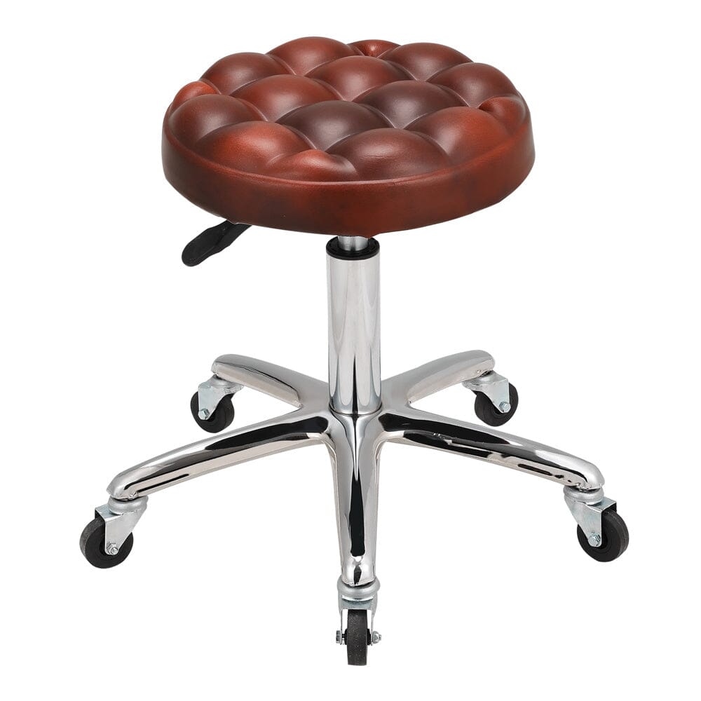 Adjustable Brown Work Stools with Soft Padding, Set of Two Living and Home 