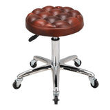 Adjustable Brown Work Stools with Soft Padding, Set of Two Living and Home 