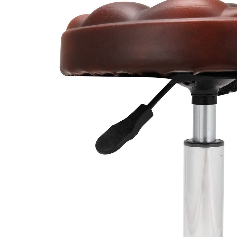 Adjustable Brown Work Stools with Soft Padding, Set of Two Living and Home 