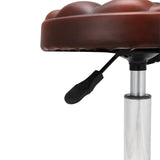 Adjustable Brown Work Stools with Soft Padding, Set of Two Living and Home 
