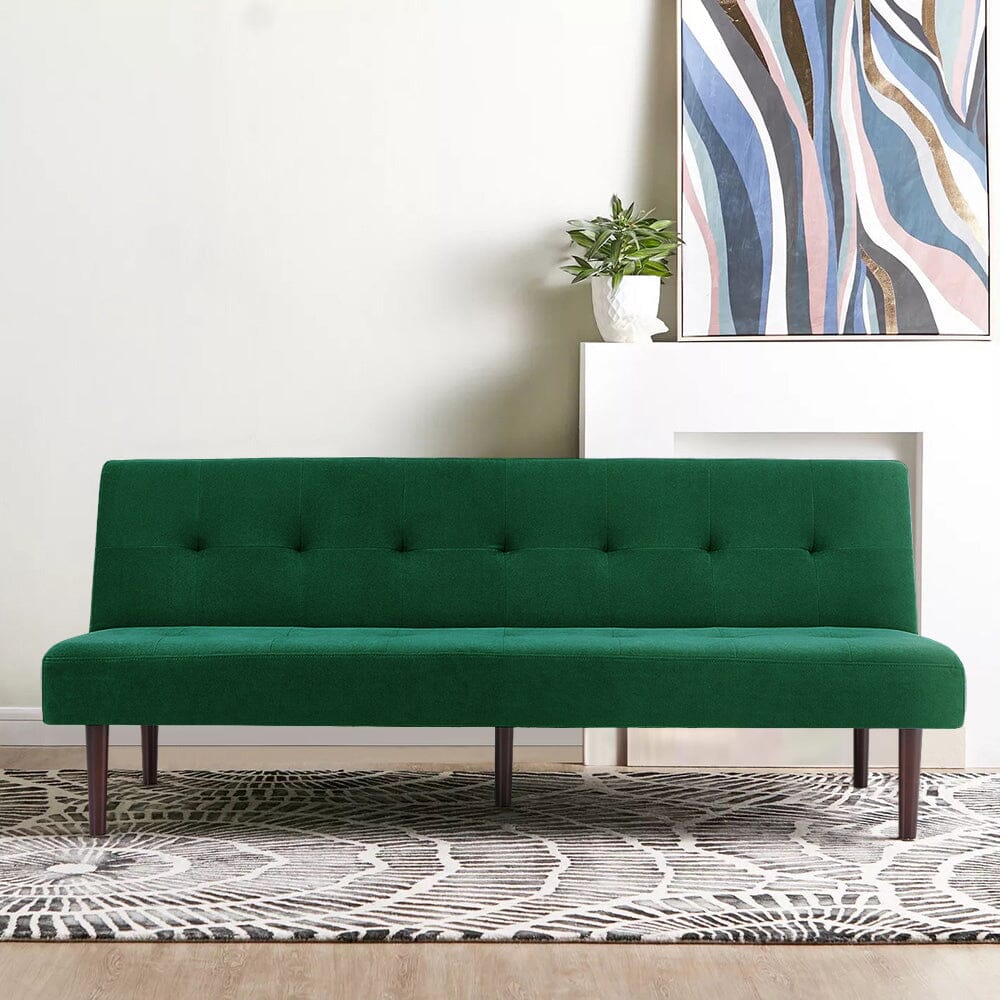 Contemporary Convertible Sofa Bed Sofa Beds Living and Home Dark Green 