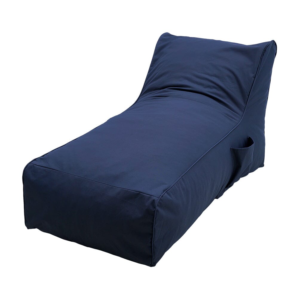 130cm W Bean Bag Bed Comfy Floor Lounger Bean Bag Chairs Living and Home Blue 