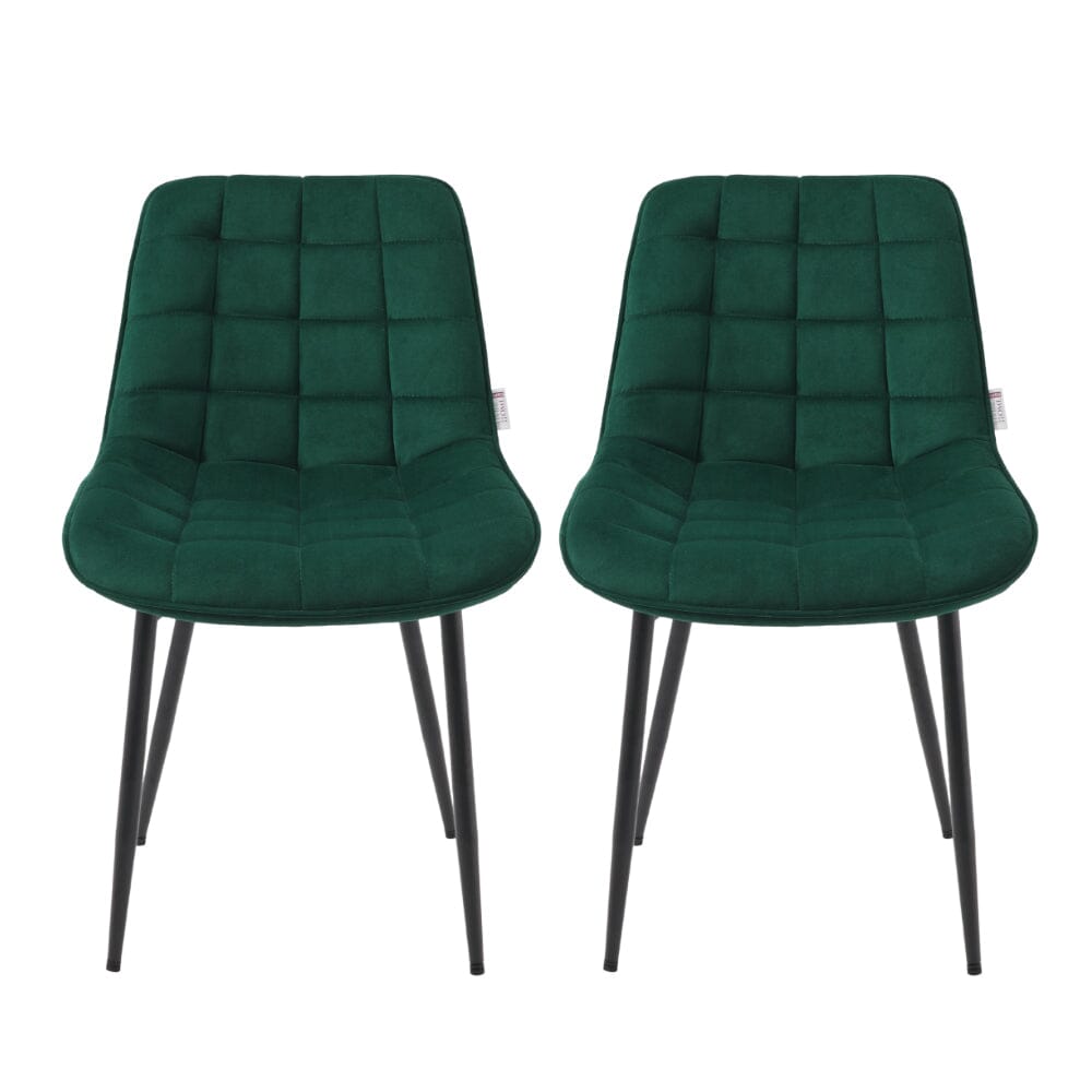 Green Upholstered Dining Chair Modern Comfort Seating Living and Home 