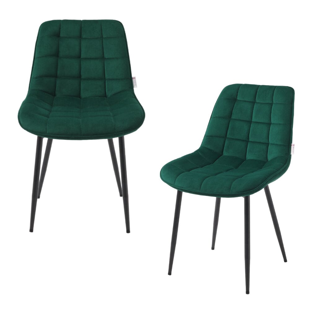 Green Upholstered Dining Chair Modern Comfort Seating Living and Home 