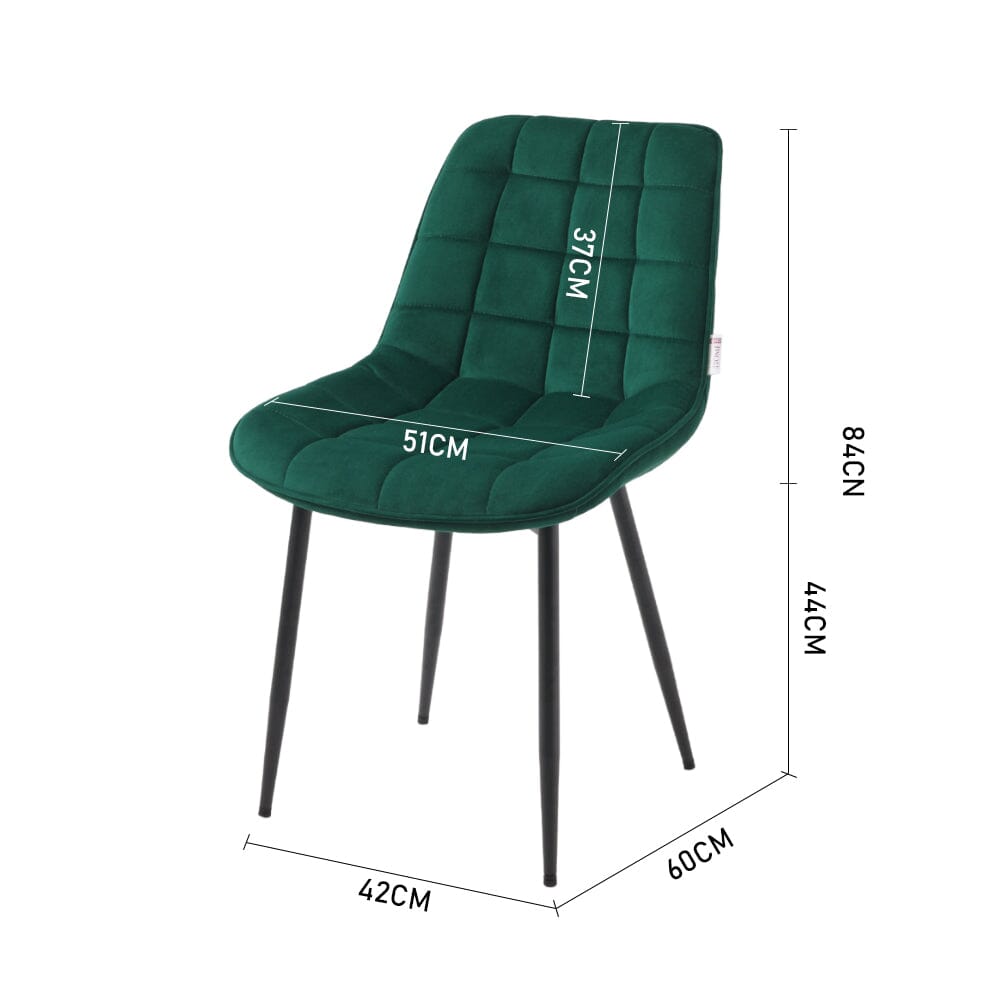 Green Upholstered Dining Chair Modern Comfort Seating Living and Home 