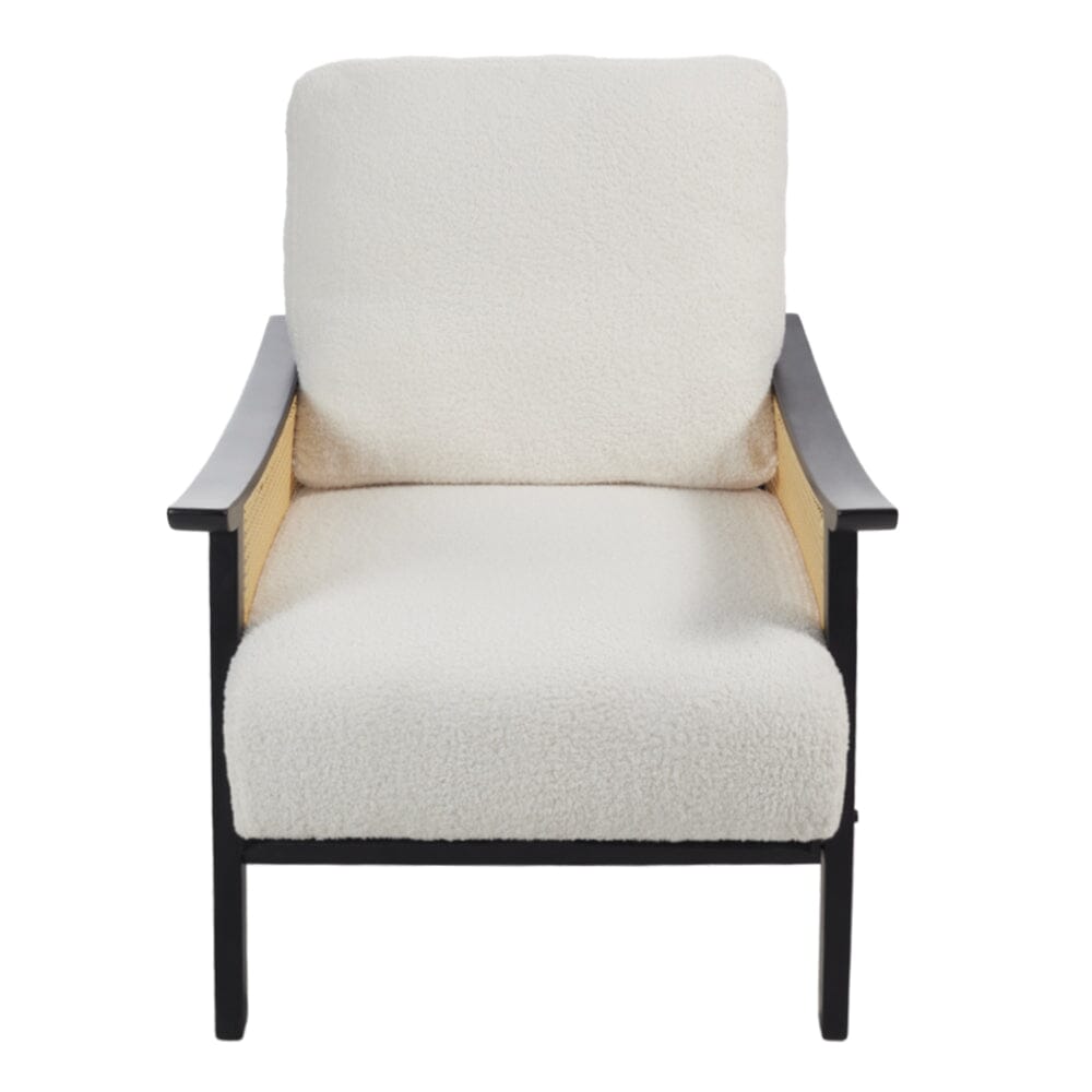Scandi-Boho Rattan & Wood Accent Chair Collection – Multi-Colour Options Living and Home 