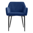 Upholstered Chair with Armrests and Metal Legs Living and Home 