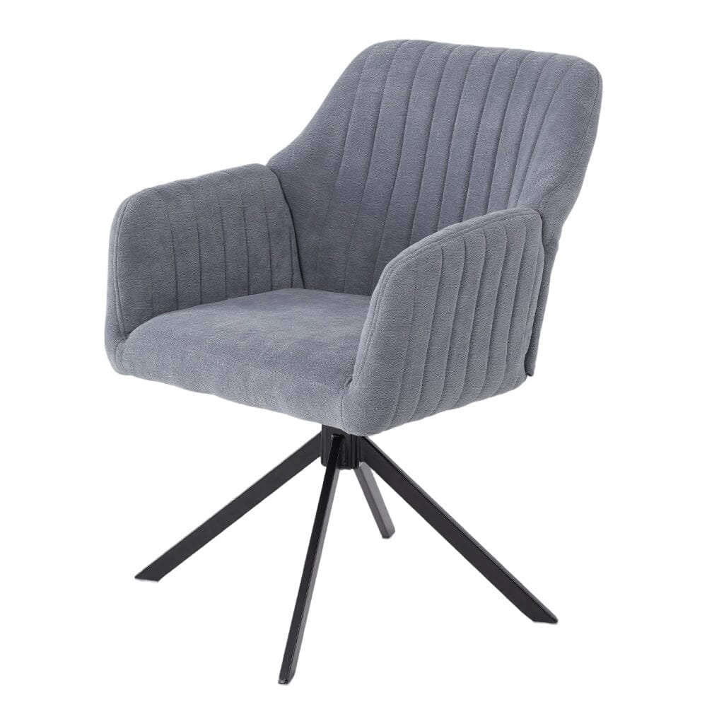 Modern Swivel Accent Chair Collection – Grey Teddy Fleece Living and Home Model 01 