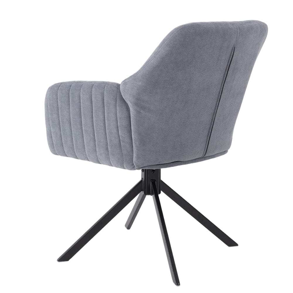 Modern Swivel Accent Chair Collection – Grey Teddy Fleece Living and Home 