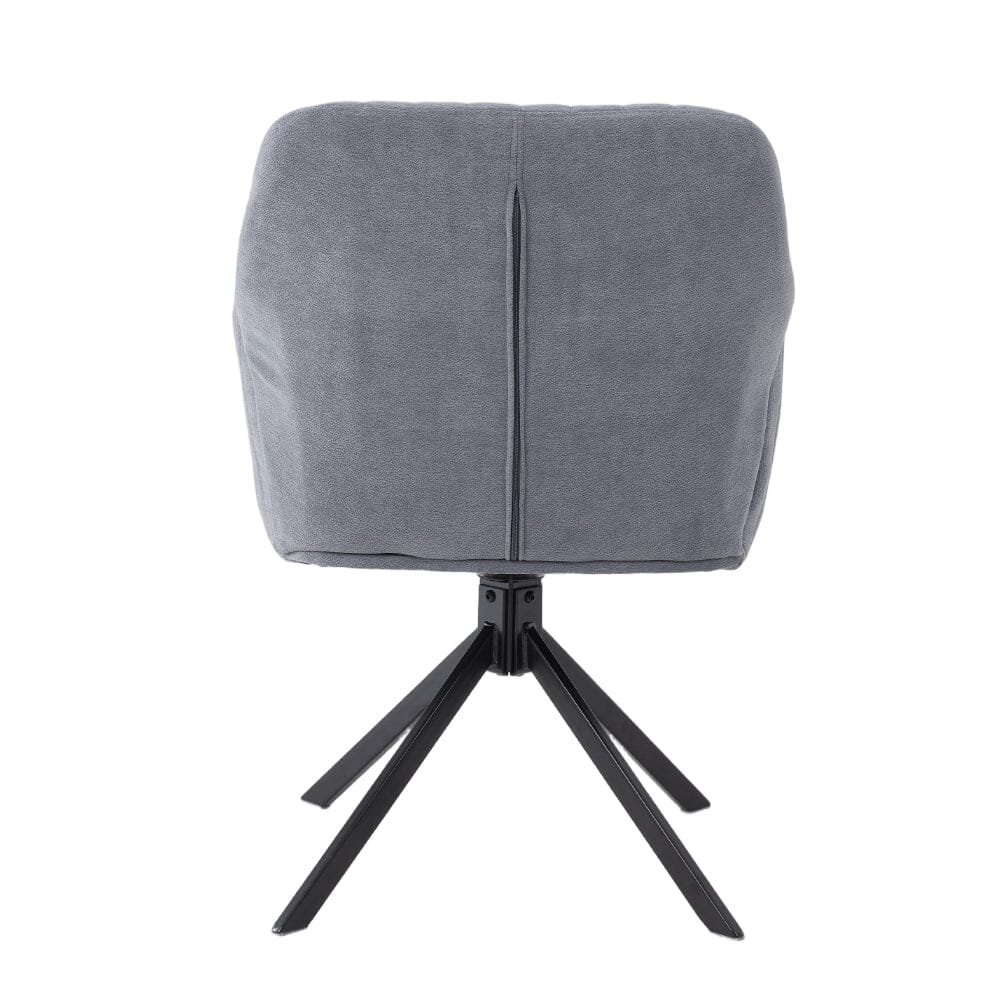 Modern Swivel Accent Chair Collection – Grey Teddy Fleece Living and Home 