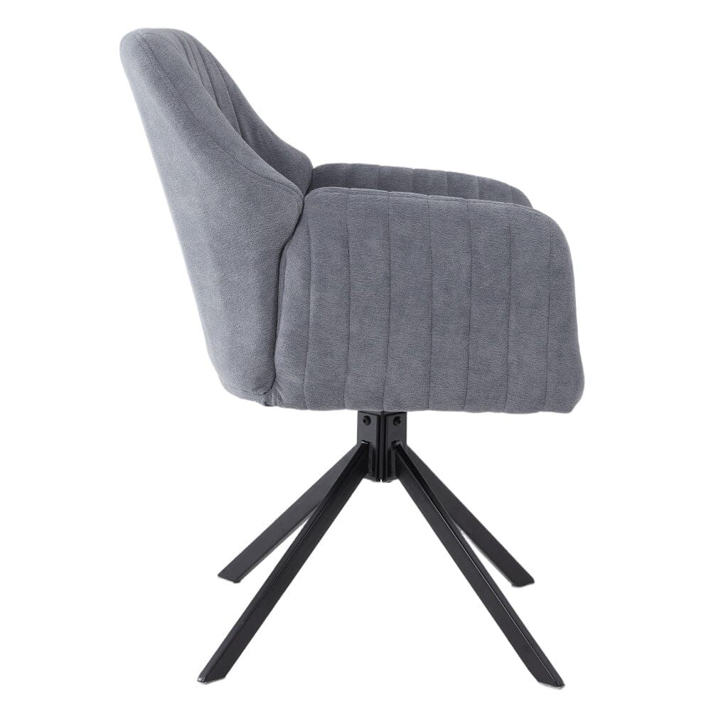 Modern Swivel Accent Chair Collection – Grey Teddy Fleece Living and Home 