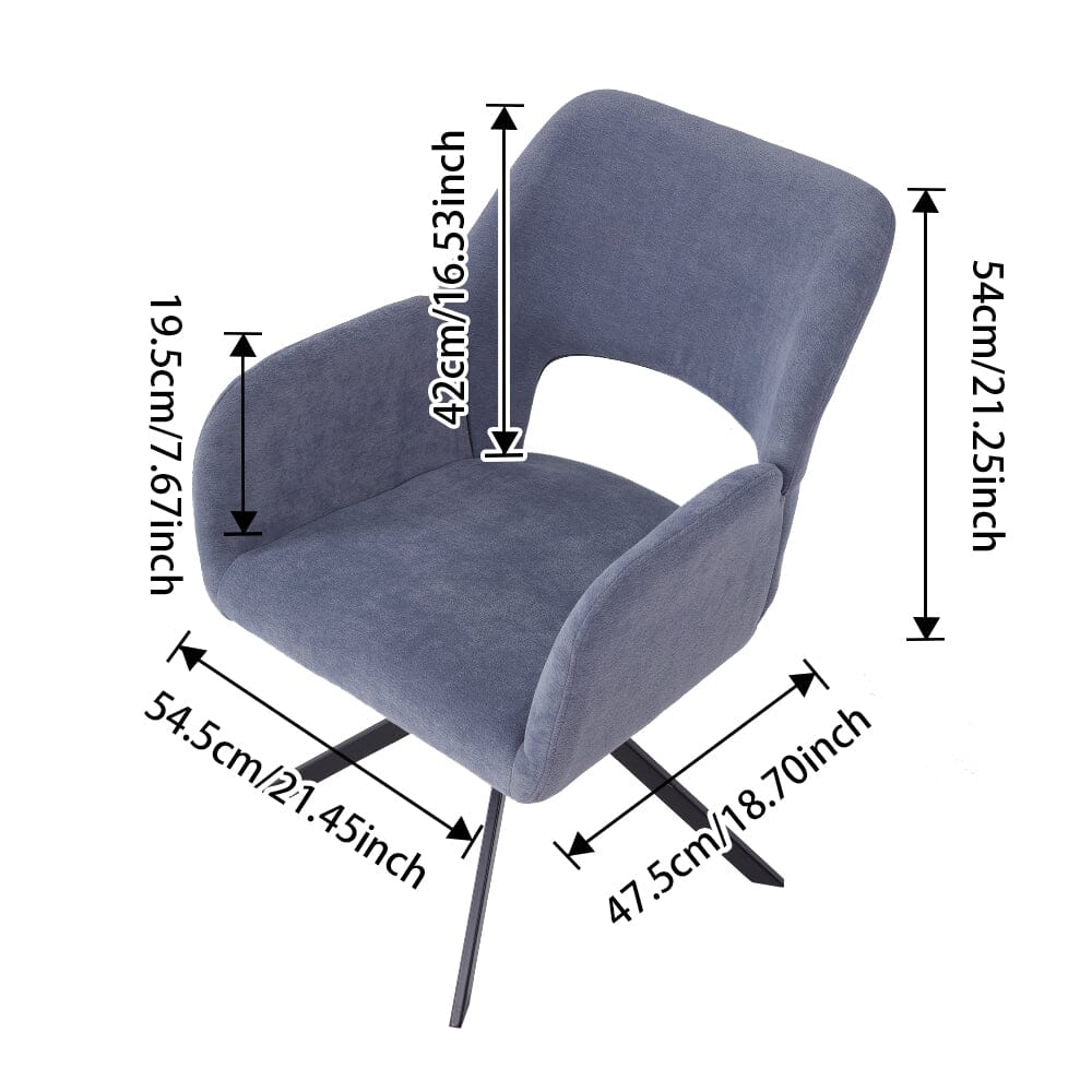 Modern Swivel Accent Chair Collection – Grey Teddy Fleece Living and Home 