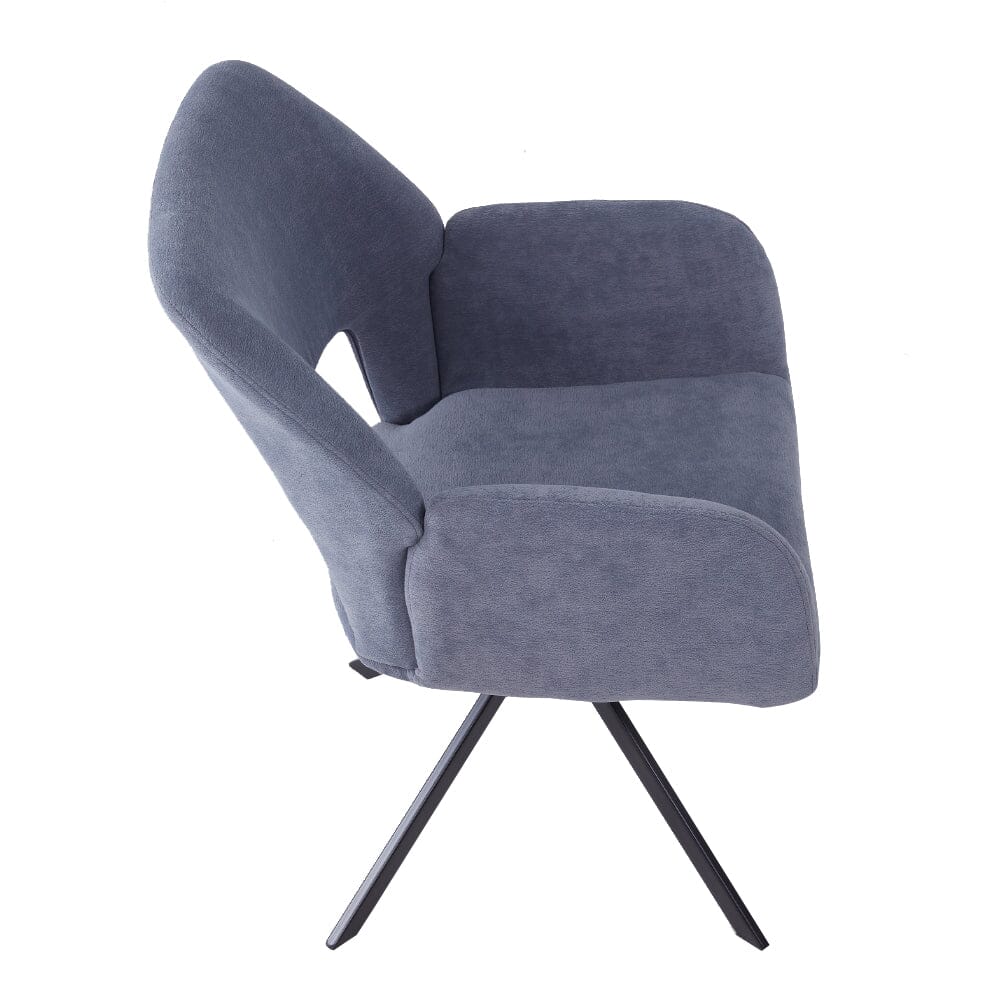 Modern Swivel Accent Chair Collection – Grey Teddy Fleece Living and Home 